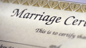 Lost marriage certificate